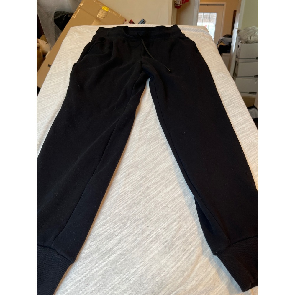 Yogalicious Lux Butter Fleece Aspen‎ Elite Jogger Black Sweatpants Mens Size M